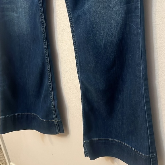 Peoples liberation blue jeans low rise flared size 30 y2k retro denim - Picture 5 of 13